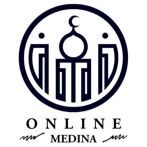 Online Medina favicon – circular Moroccan medina logo with stylized minaret
